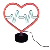 Neon tube heart-shaped pattern electrocardiogram line outdoor decorative lamp Item Picture
